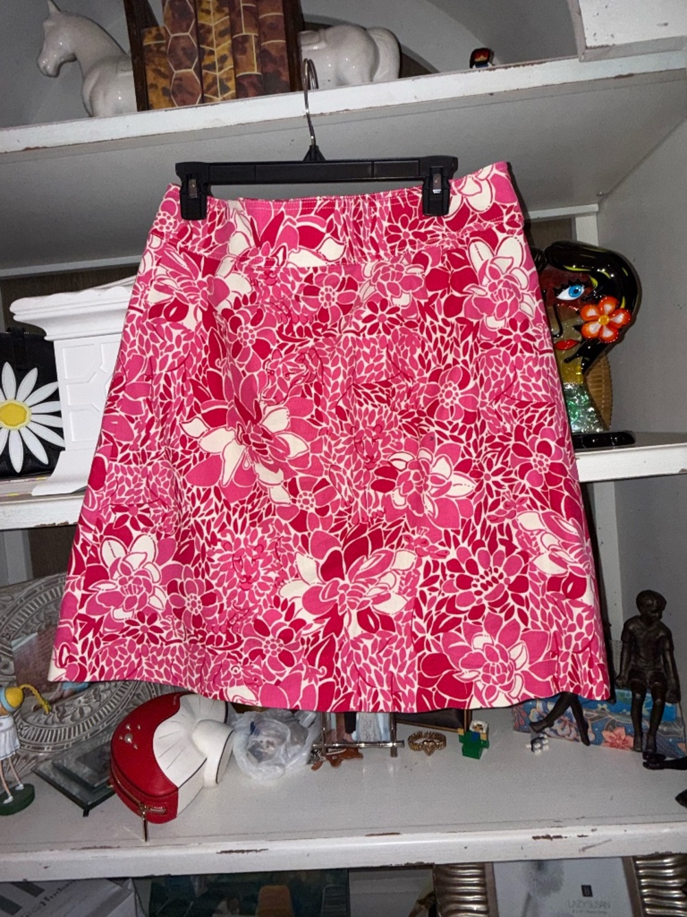 Lilly Pulitzer white tag corduroy skirt sz 8 pink white - Picture 4 of 4